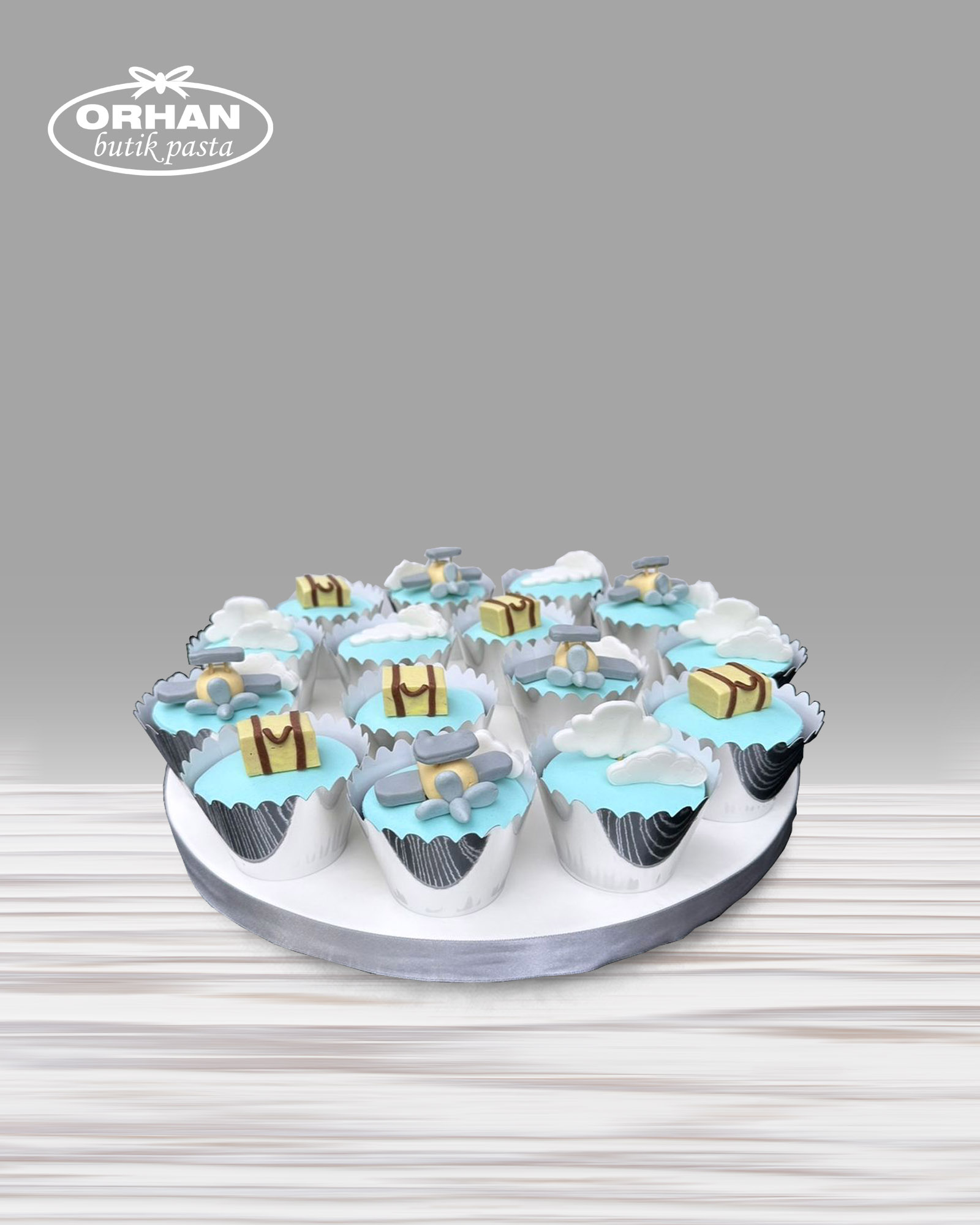 Seyahat Temalı Cupcake