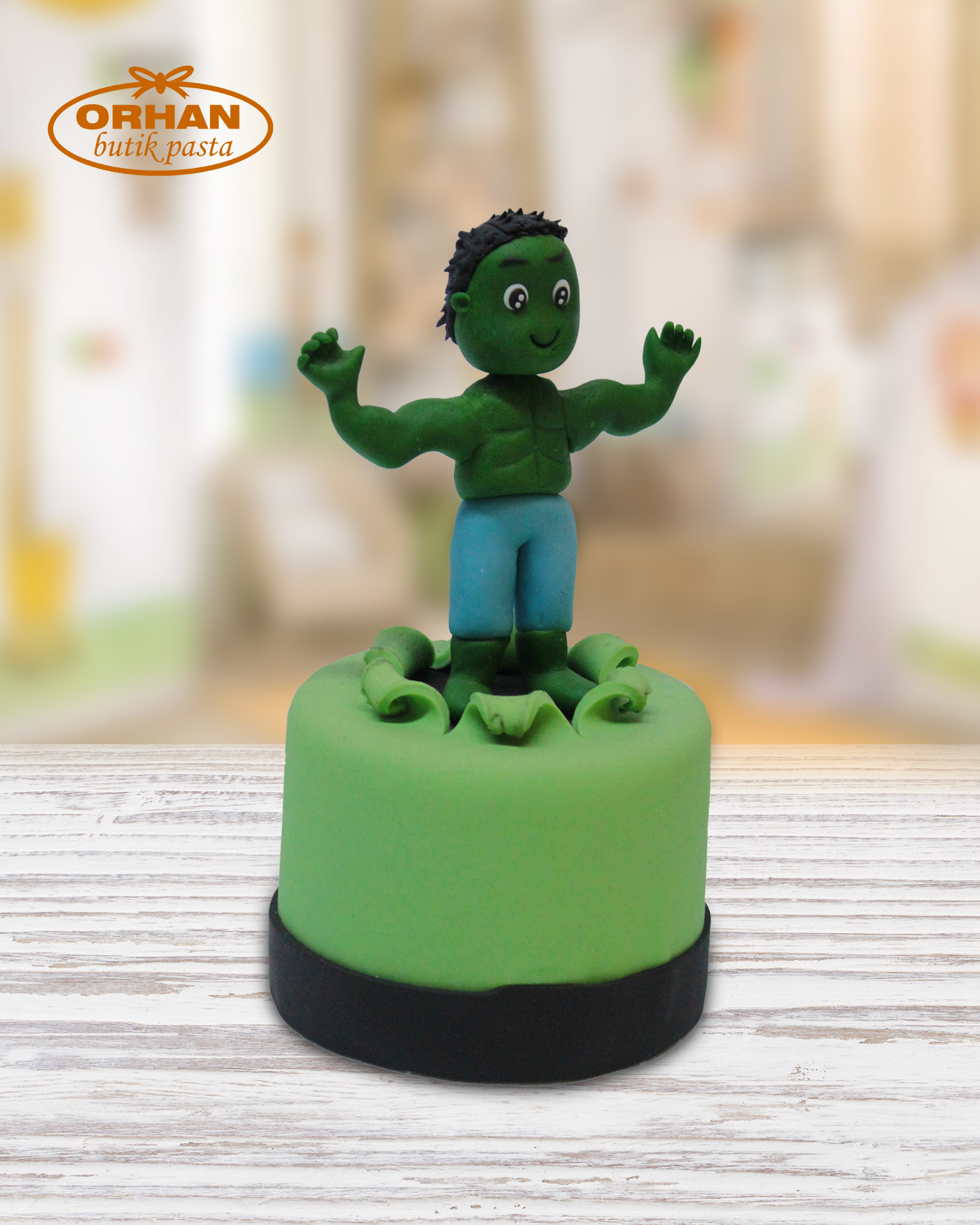 Hulk  Şekilli Tek Pasta
